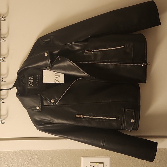 Zara Jackets & Coats Zara Girls Faux Leather Jacket Size 112 Poshmark